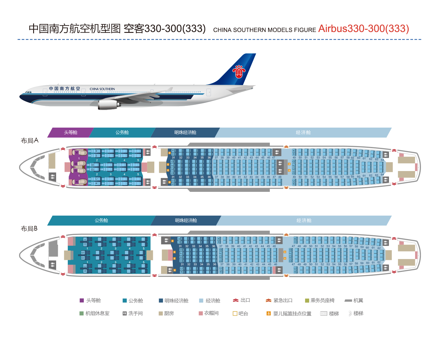 A330-300(33W)-空客-中国南方航空公司