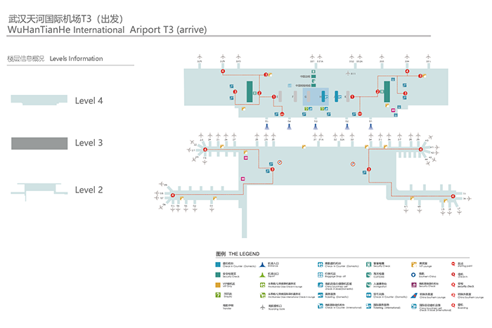 天河机场内部地图图片