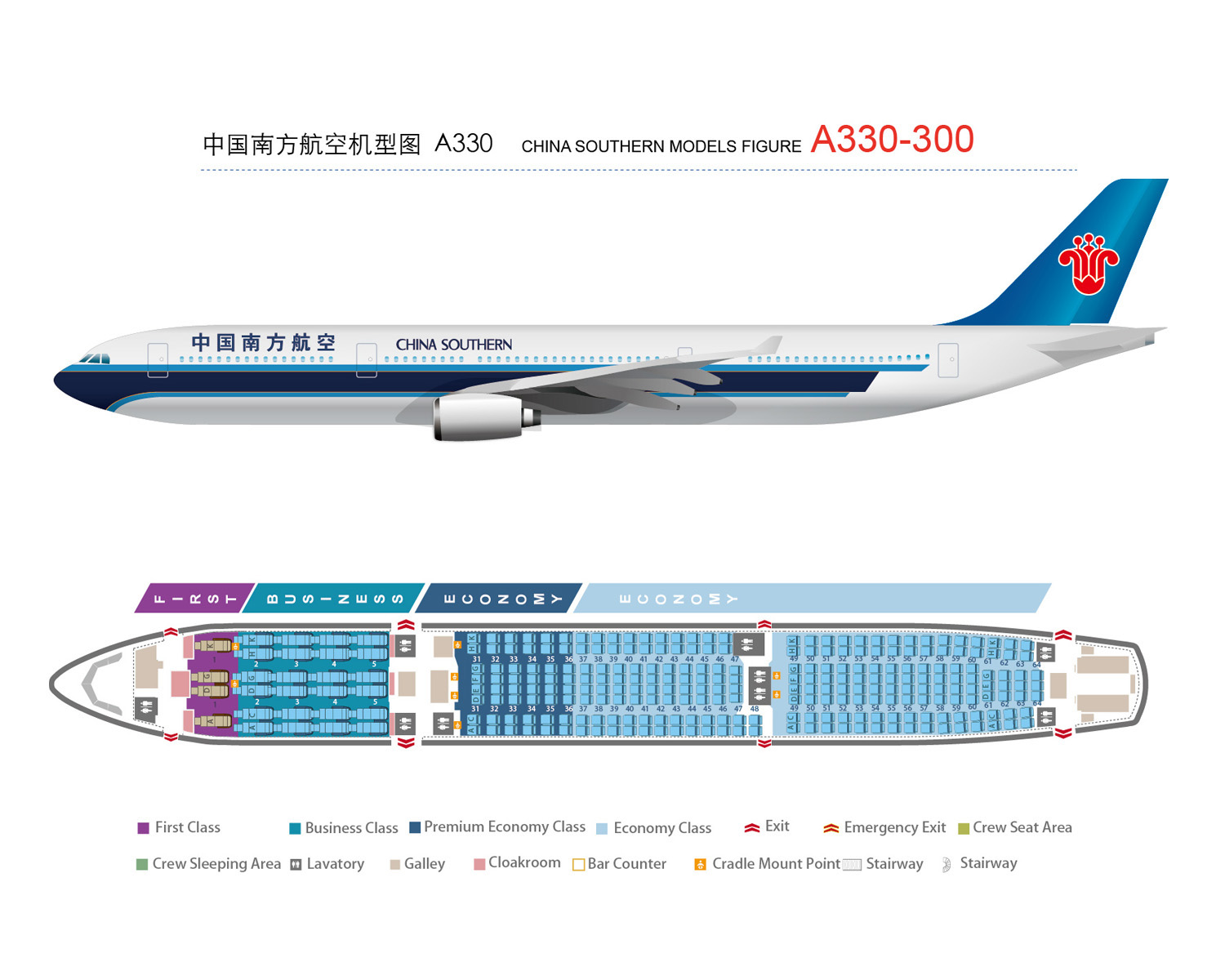 Airbus a330-300 swiss seat map